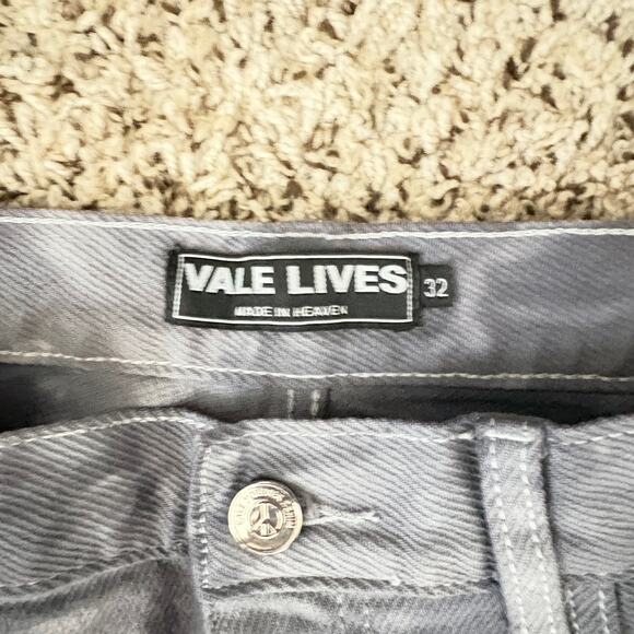 Men’s Vale Lives Stack Denim Jeans Tie Dye Acid Wash Mens 32 - Picture 5 of 5